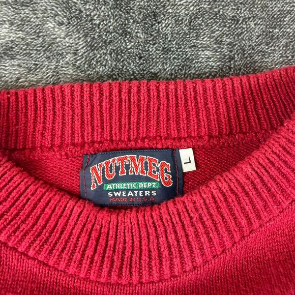 Vtg Nutmeg Mills Made In USA Florida State Seminoles Knitted Sweater Men's L - Picture 3 of 10